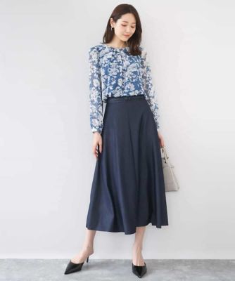 【極美品25300円】ナラカミーチェ♦完売✨シフォンフラワープリントフリル ナラカミーチェ♢完売✨シフォンフラワープリントフリルの通販はau PAY