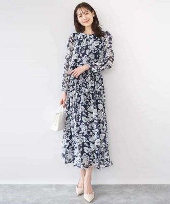 洗える］花柄シフォンブラウス | MK MICHEL KLEIN (Women)/エムケー