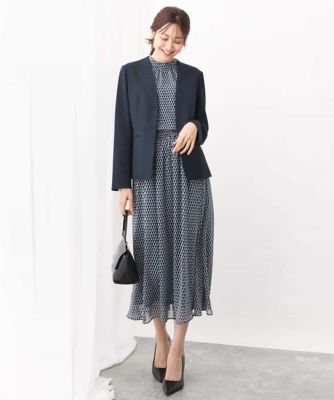 ブラウス シャツ 幾何柄シフォンスタンドカラーブラウス/洗える レディース 幾何柄シフォンスタンドカラーブラウス/洗える(ブラウス・シャツ