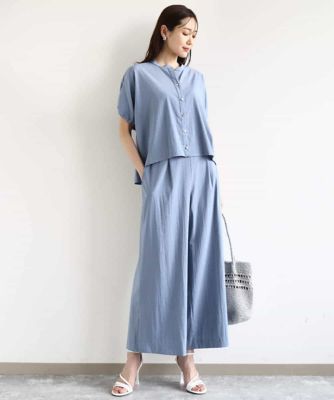 スキッパーデザインブラウス／UVカット／接触冷感／洗える | MK