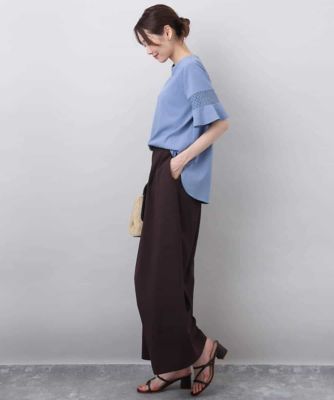 ブラウス シャツ フレアースリーブブラウス/UVカット/接触冷感/洗える レディース 楽天市場】＼10％OFFクーポン配布中／ 8/11 09:59まで☆トップス