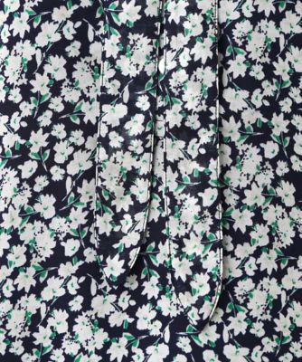 小花柄シフォンブラウス／２ｗａｙ／洗える