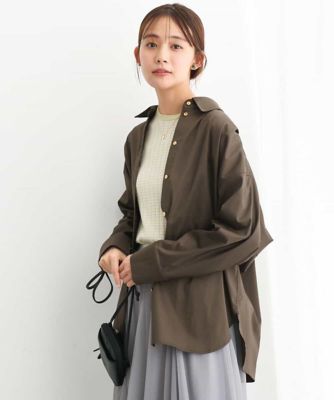 ＜MK MICHEL KLEIN (Women)＞ドルマン調シャツブラウス／洗える