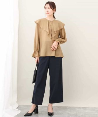 MK MICHEL  / エムケーミッシェルクラン フリルデザインブラウス/洗える フリルデザインブラウス／洗える | MK MICHEL KLEIN (Women