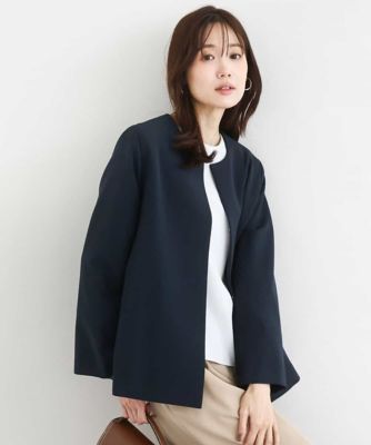 ダブルクロス テントラインノーカラージャケット／セットアップ対応