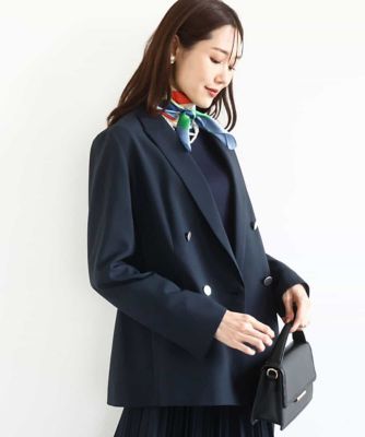 ＜MK MICHEL KLEIN (Women)＞ダブルブレストジャケット／洗える