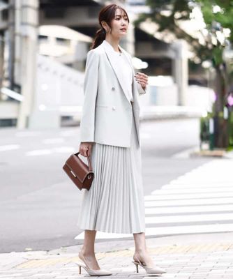 ダブルブレストジャケット／洗える | MK MICHEL KLEIN (Women