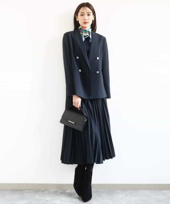 ダブルブレストジャケット／洗える | MK MICHEL KLEIN (Women