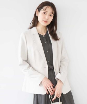 ＜MK MICHEL KLEIN (Women)＞ドライタッチストレッチ　テーラードジャケット／イージーケア／洗える