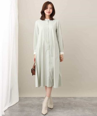 美品】Kay me スマートストレッチ 切替シェルワンピース Aライン