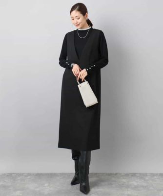 ウールライク Vネックジャンパースカート／洗える | MK MICHEL KLEIN