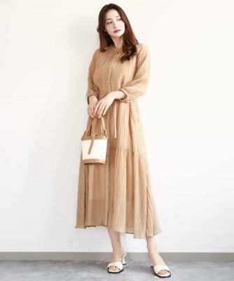 【完売必至】DIANE von FURSTENBERG ティアードミディワンピース ソフト楊柳ティアードワンピース／洗える | MK MICHEL KLEIN