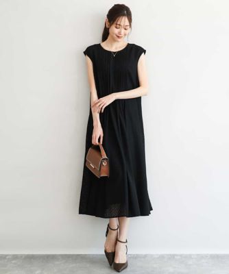 ＜MK MICHEL KLEIN (Women)＞［洗える］幾何柄レースＡラインワンピース