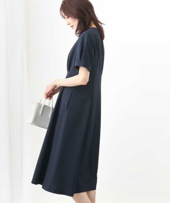 ウエストタックキーネックワンピース／洗える | MK MICHEL KLEIN