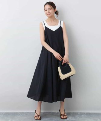 UNTITLED キャミワンピース UNTITLED / アンタイトル 【洗える/肩紐