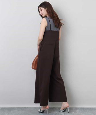 ＜MK MICHEL KLEIN (Women)＞ストラップコンビネゾン／洗える