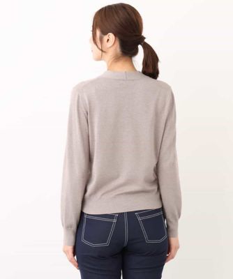 ラメニットナロータイデザインプルオーバー／洗える