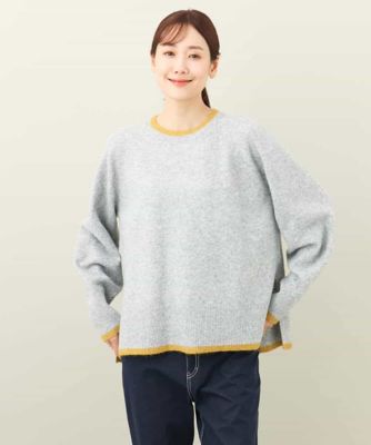 配色ラインニット／洗える | MK MICHEL KLEIN (Women)/エムケー