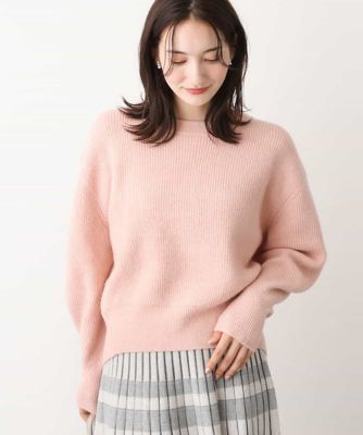 ＜MK MICHEL KLEIN (Women)＞ショート丈コクーンスリーブニット／洗える