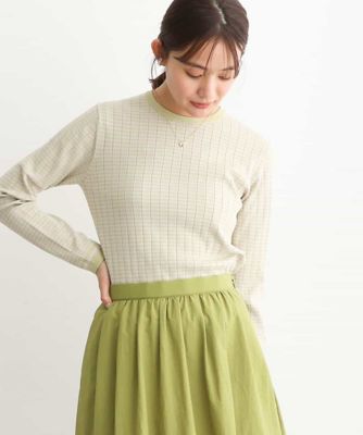 ＜MK MICHEL KLEIN (Women)＞ワイドリブボーダーニット／洗える