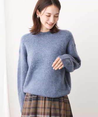 ＜MK MICHEL KLEIN (Women)＞ふわふわカラーニット／洗える