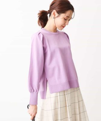 ＜MK MICHEL KLEIN (Women)＞ボリュームスリーブニット／洗える