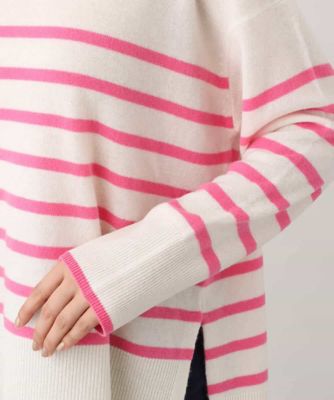 ａｉｒｗｏｏｌパネルボーダーカラーニット