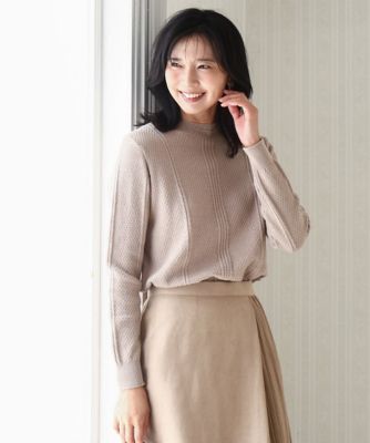 ミニケーブル編みニット／洗える | MK MICHEL KLEIN (Women)/エムケー