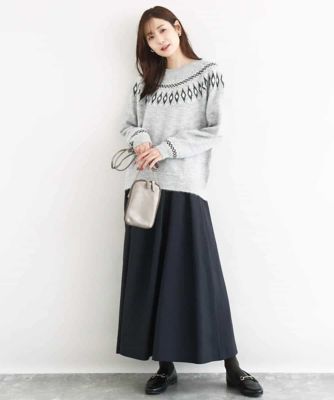 ノルディック柄ニット／洗える | MK MICHEL KLEIN (Women)/エムケー