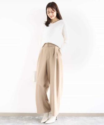 ツィーディーVネックニット／洗える | MK MICHEL KLEIN (Women