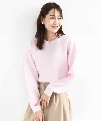 スウェットライククルーネックニット／洗える | MK MICHEL KLEIN