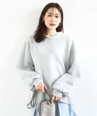 MK ミッシェルクラン（MK MICHEL  ）/スウェットライクニットフーディー/洗える スウェットライクニットフーディー／洗える | MK MICHEL KLEIN (Women