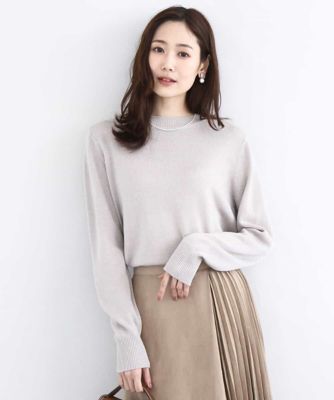 キラキラ　ラメニットプルオーバー／洗える