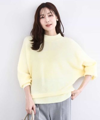 ＜MK MICHEL KLEIN (Women)＞シャドーボーダー調ドルマンニット／洗える