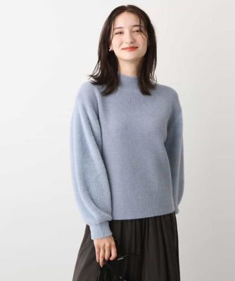 ＜MK MICHEL KLEIN (Women)＞シャギースリーブニットプルオーバー／洗える