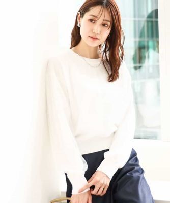 ＜MK MICHEL KLEIN (Women)＞重ねチュールニット／洗える