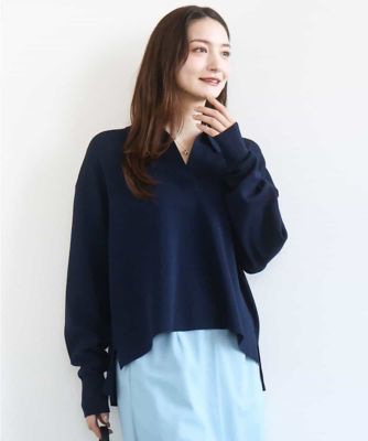 衿付きラガーニット／洗える | MK MICHEL KLEIN (Women)/エムケー