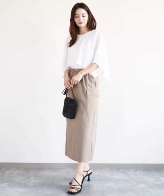 ケープ×ノースリーブニット ツインセット／接触冷感／洗える | MK