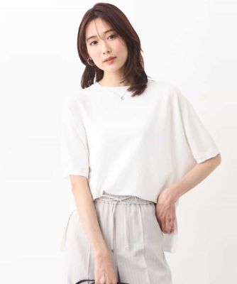 ＜MK MICHEL KLEIN (Women)＞バックメタル釦リラックスニット／ＵＶカット／洗える