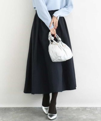 ヴィンテージ加工タックギャザースカート／洗える | MK MICHEL KLEIN