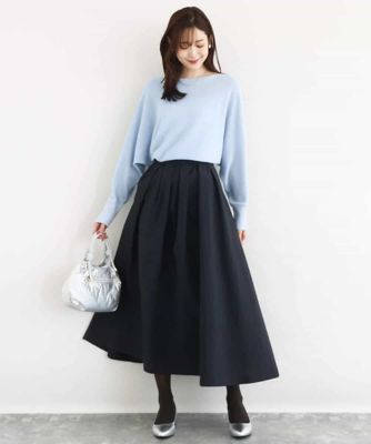 ヴィンテージ加工タックギャザースカート／洗える | MK MICHEL KLEIN