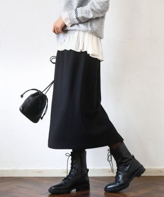 ループネップツイードIラインスカート／洗える | MK MICHEL KLEIN