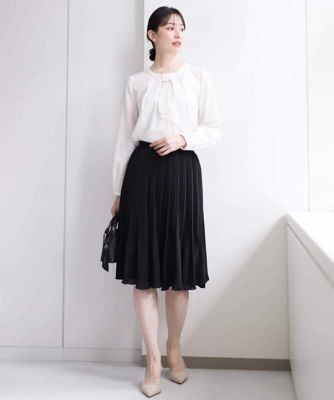 リバーシブルシフォンプリーツスカート／洗える | MK MICHEL KLEIN