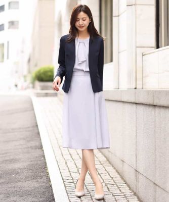 ラップ風デザインフレアスカート／洗える
