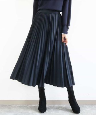 プリーツデザインスカート／洗える | MK MICHEL KLEIN (Women