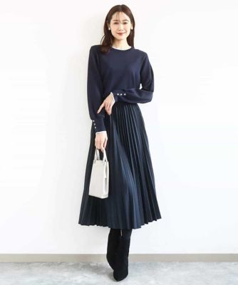 洗える］プリーツデザインスカート | MK MICHEL KLEIN (Women