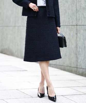 ファンシーツイードスカート／セットアップ対応／洗える | MK MICHEL