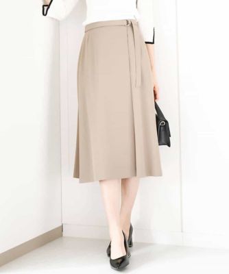 ベルト付きAラインスカート／洗える | MK MICHEL KLEIN (Women