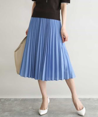 ＜MK MICHEL KLEIN (Women)＞［洗える］プリーツデザインスカート