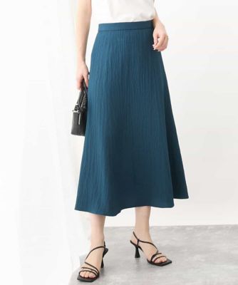 ＜MK MICHEL KLEIN (Women)＞Ａラインフレアースカート／洗える